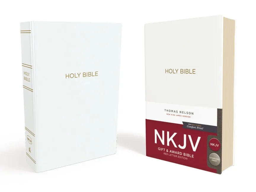 NKJV Gift & Award Bible white - red letter edition