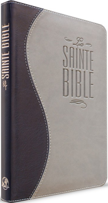 Bible Esaïe 55 souple duo bleu nuit/gris zip