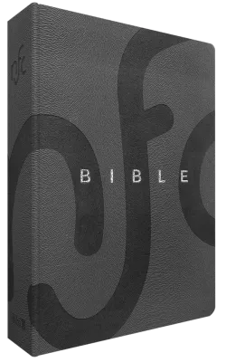 Bible NFC souple gris argent