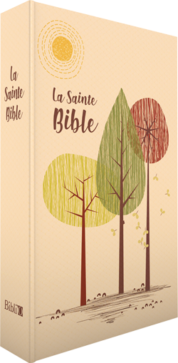 Bible Segond 1910 souple beige/arbre or