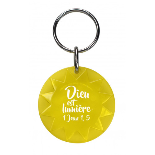 Porte-clés Soleil Jaune - 1 Jean 1:5