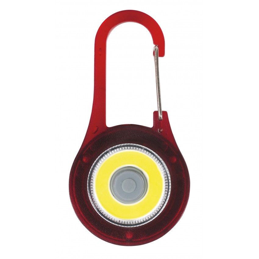 Porte-clés rouge mousqueton LED - Ta parole est comme une lampe