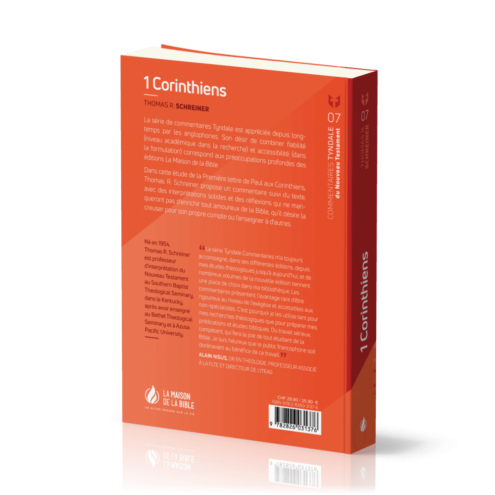1 corinthiens - commentaire Tyndal vol 7