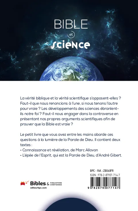 Bible et science : Connaissance et révélation - L'épée de l'Esprit
