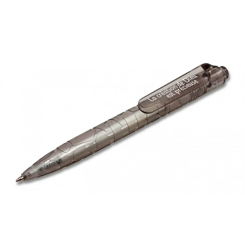 Stylo recyclé gris - La création