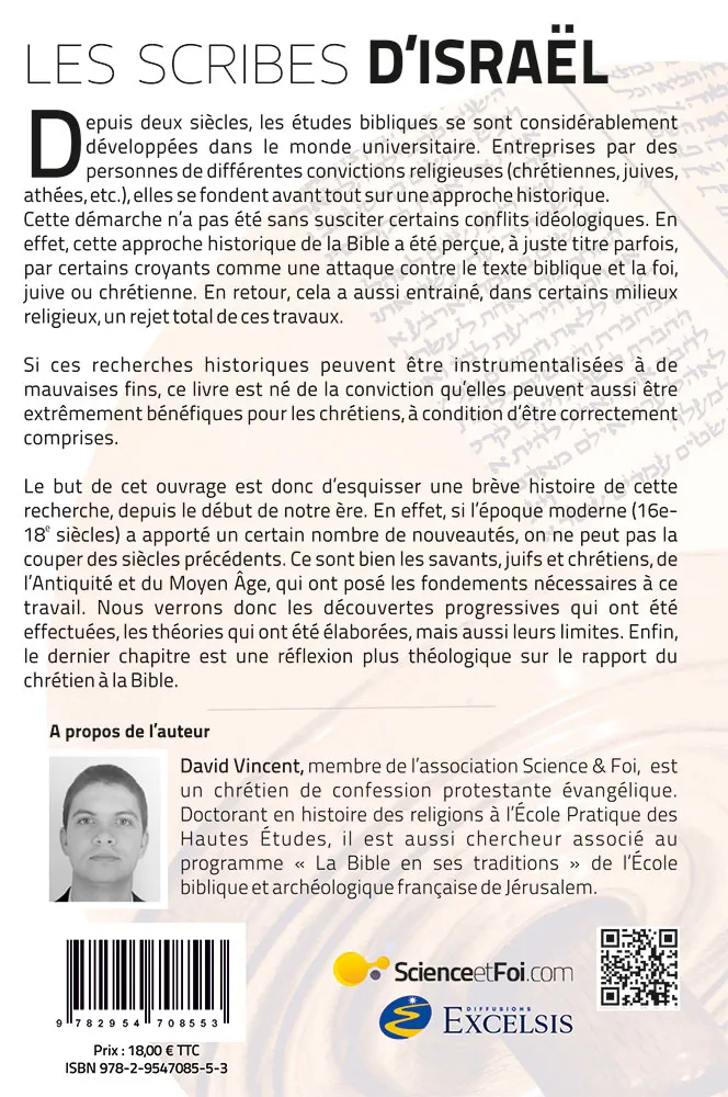Scribes d'Israel, Les - Enquête sur les auteurs de la Bible Hébraïque