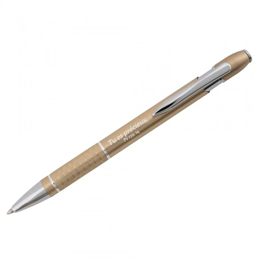 Stylo métal Ruth or Tu es précieux - Ps. 139:14