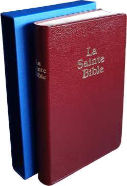 Bible Darby mini souple grenat boîtier