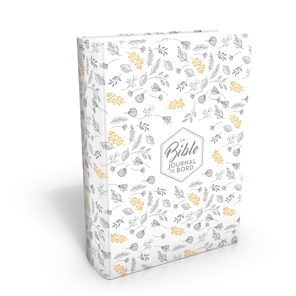 Bible SG21 Journal de bord souple Vivella blanc motifs dorés