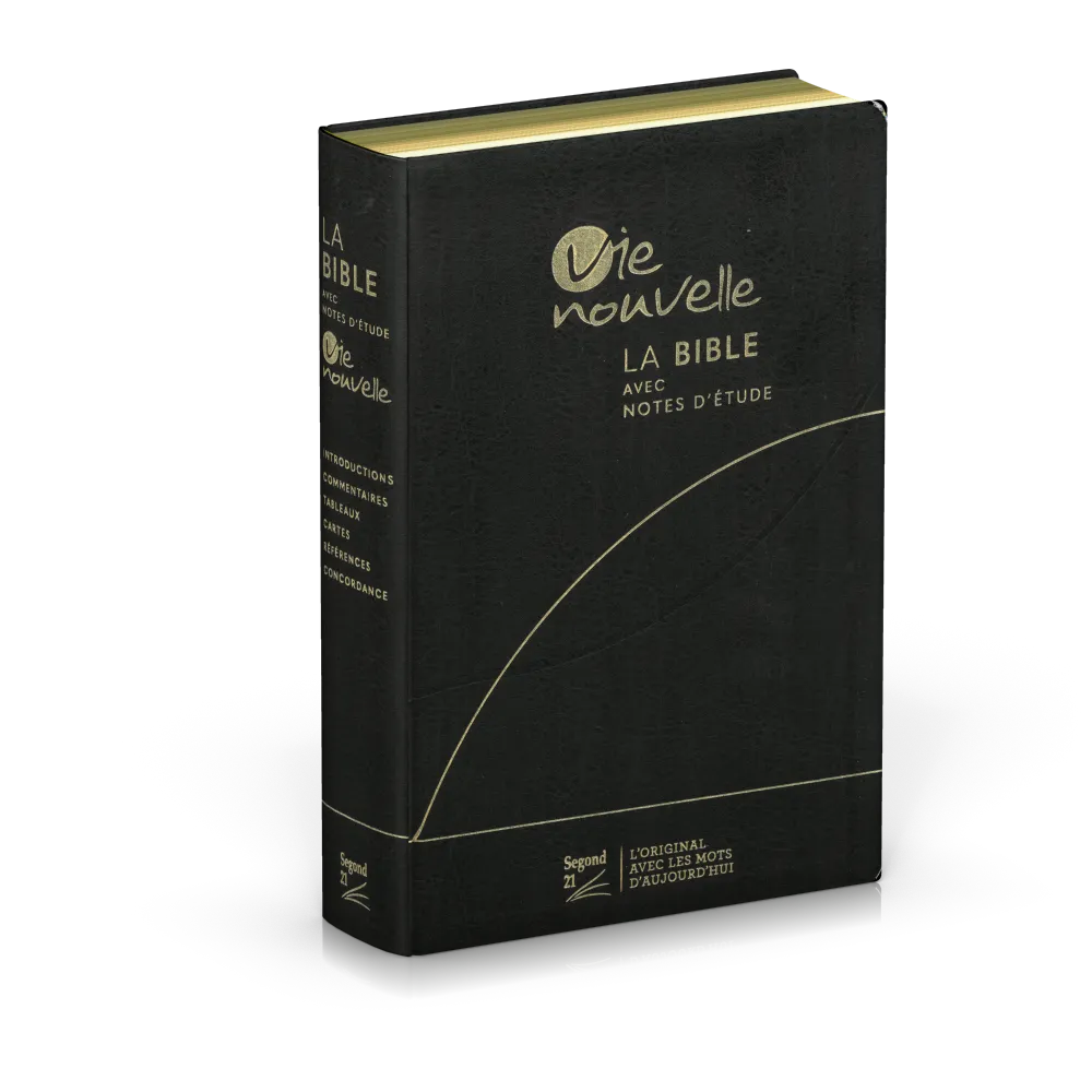 Bible SG21 Vie Nouvelle souple noire or