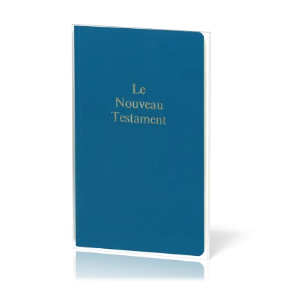 Nouveau Testament gros caractère souple bleu - Darby