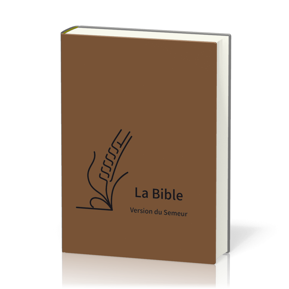 Bible Semeur souple textile marron