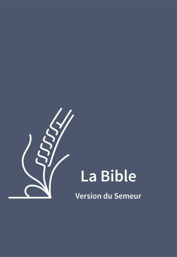 Bible Semeur souple bleue zip