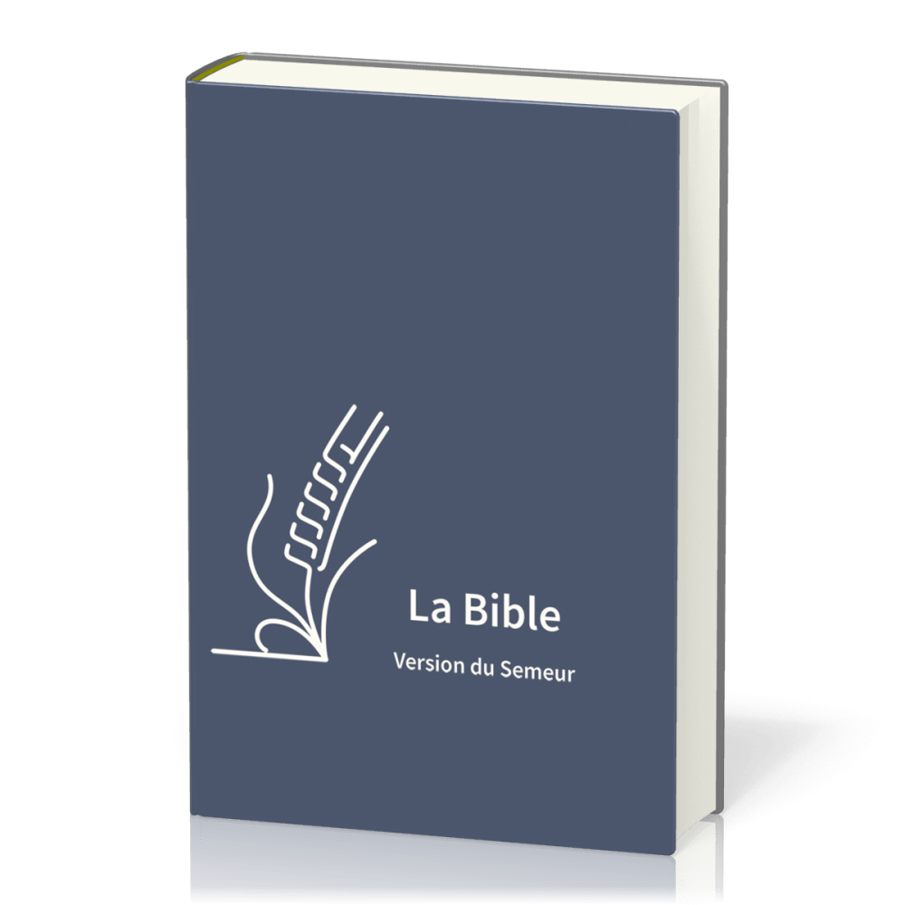 Bible Semeur souple bleue zip