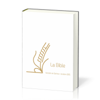 Bible Semeur rigide blanc or