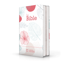 Bible SG21 souple textile fleur zip