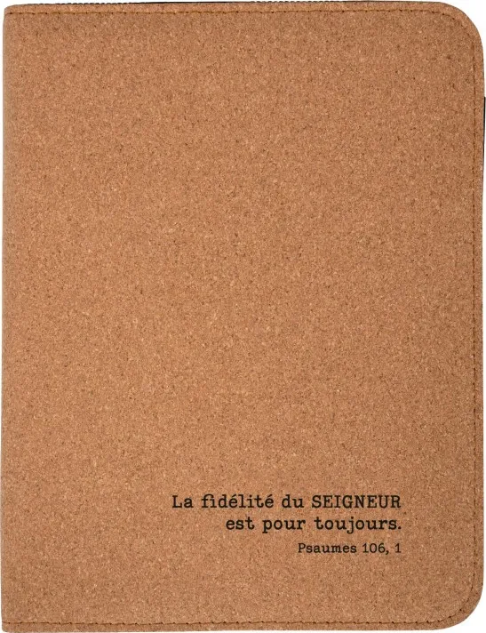 Porte bloc-notes A5 La fidélité du Seigneur est pour toujours - Ps. 106:1