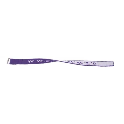 Bracelet WWJD tissé MAUVE