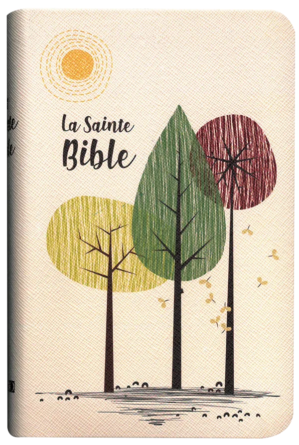 Bible Segond 1910 souple beige/arbre or