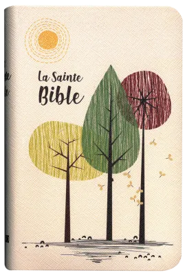 Bible Segond 1910 souple beige/arbre or