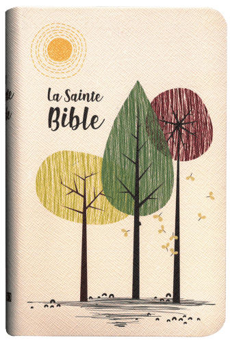 Bible Segond 1910 souple beige/arbre or