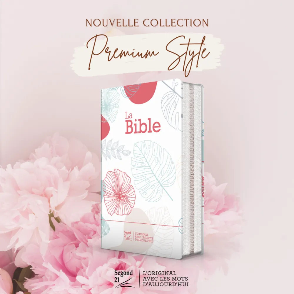 Bible SG21 souple fleur zip