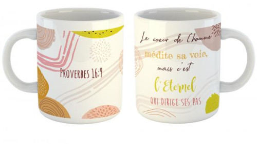 Mug Le coeur de l'homme médite sa voix - Proverbes 16.9