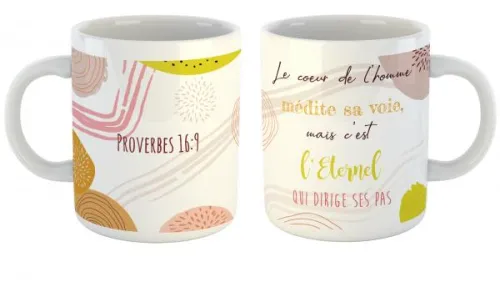 Mug Le coeur de l'homme médite sa voix - Proverbes 16.9