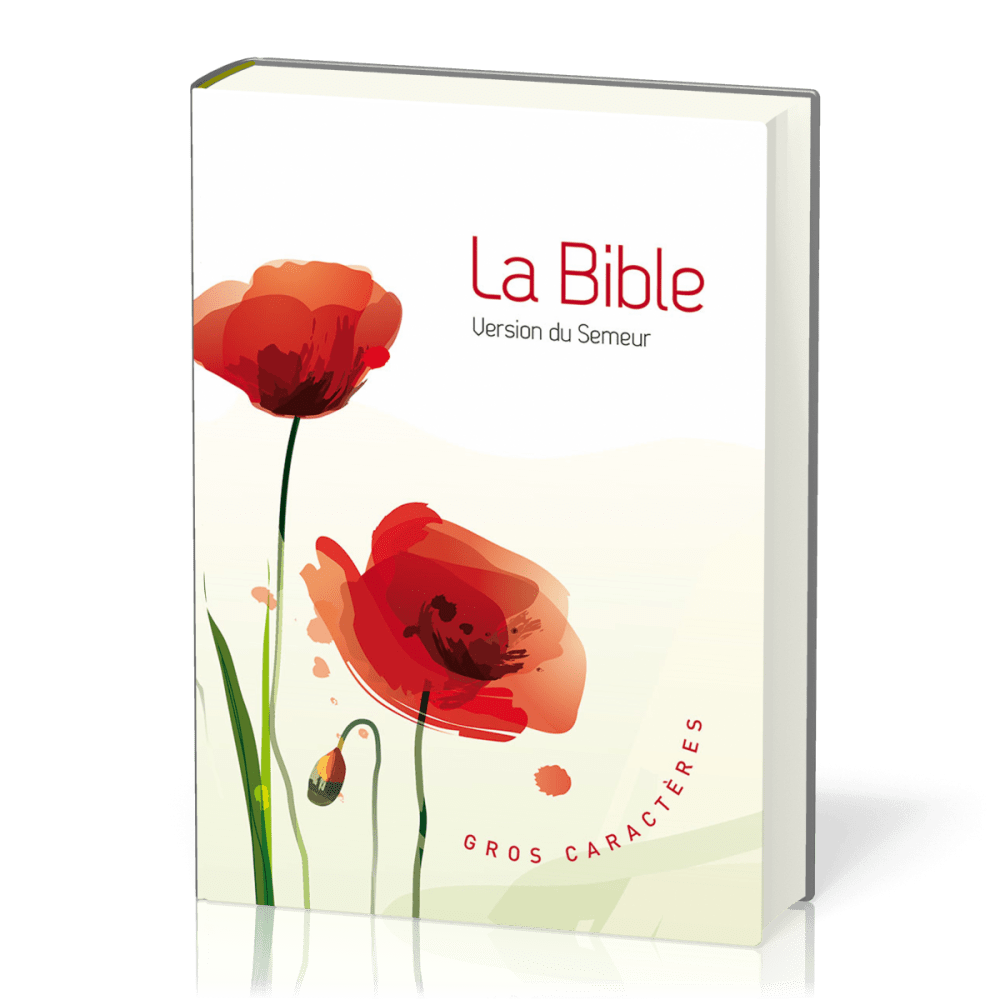 Bible Semeur gros caractères fleurs