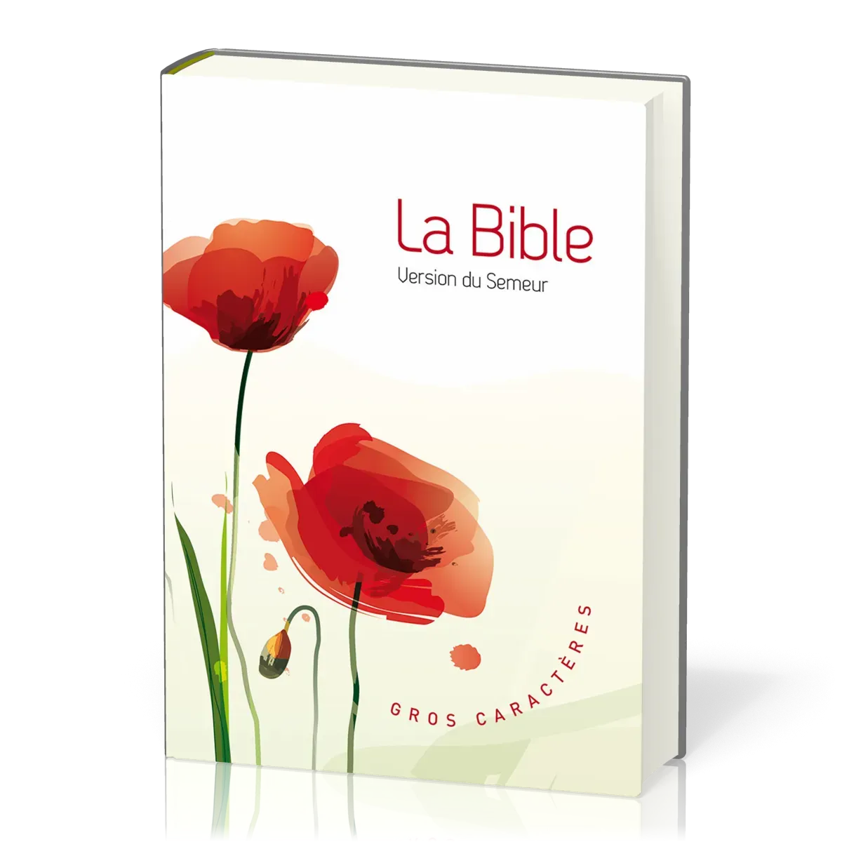Bible Semeur gros caractères souple textile fleurs