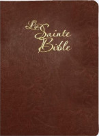 Bible Segond 1910 gros caractères souple marron or onglets