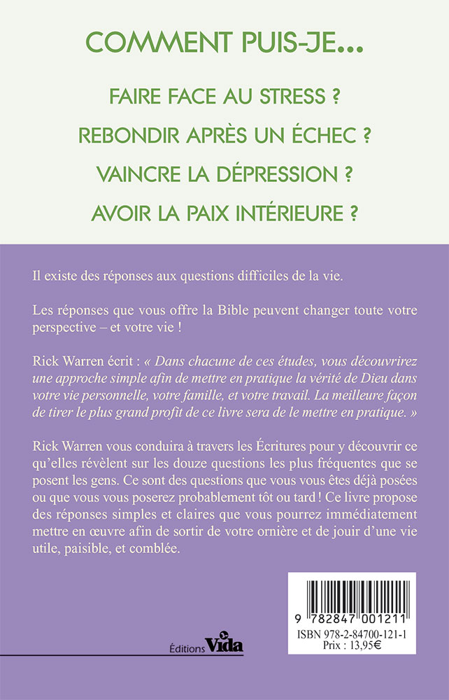 Réponses de Dieu aux questions difficiles de la vie