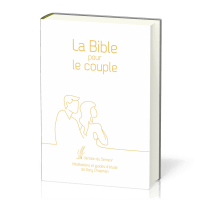 Bible Semeur pour le couple souple blanc or