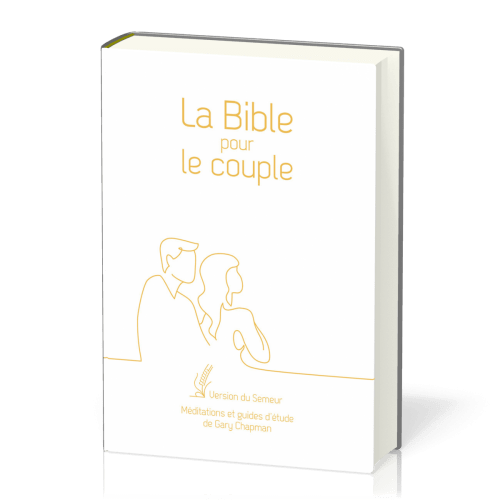 Bible Semeur pour le couple souple blanc or