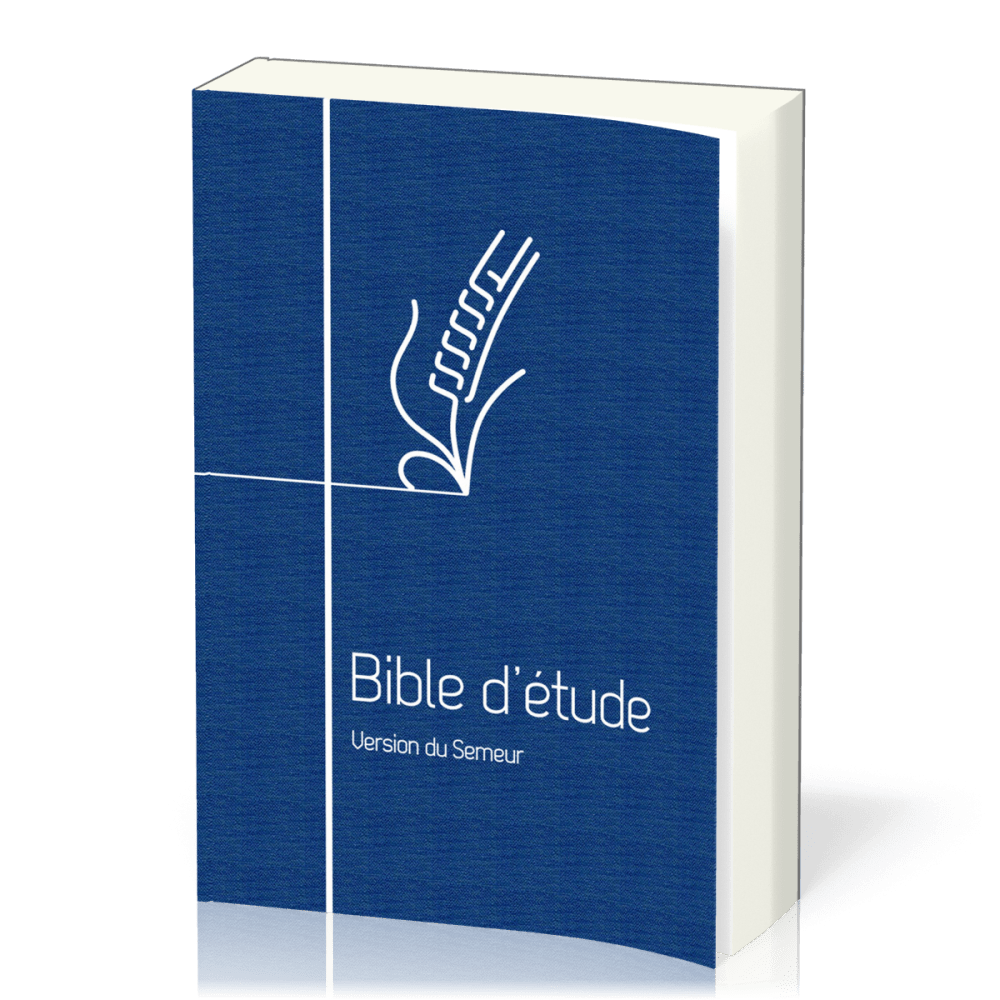 Bible Semeur Etude souple bleu toilé