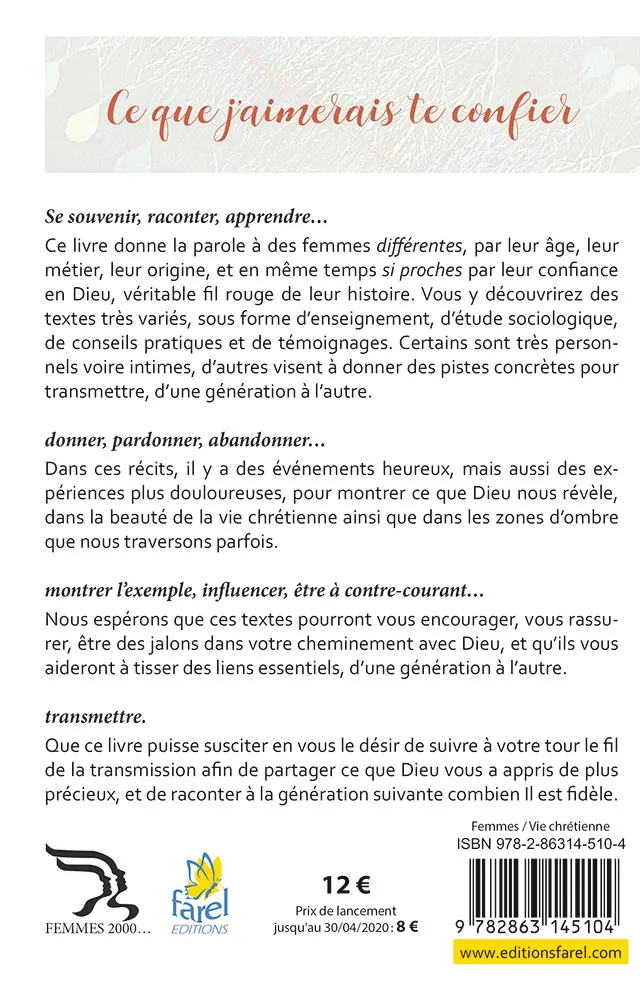 Ce que j'aimerais te confier