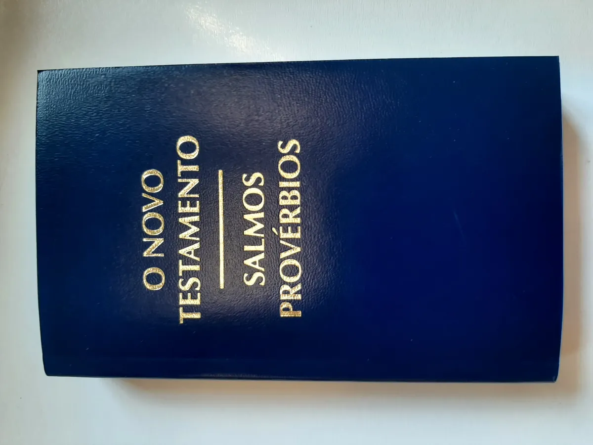 Nouveau Testament, Psaumes et Proverbes souple bleu - portugais