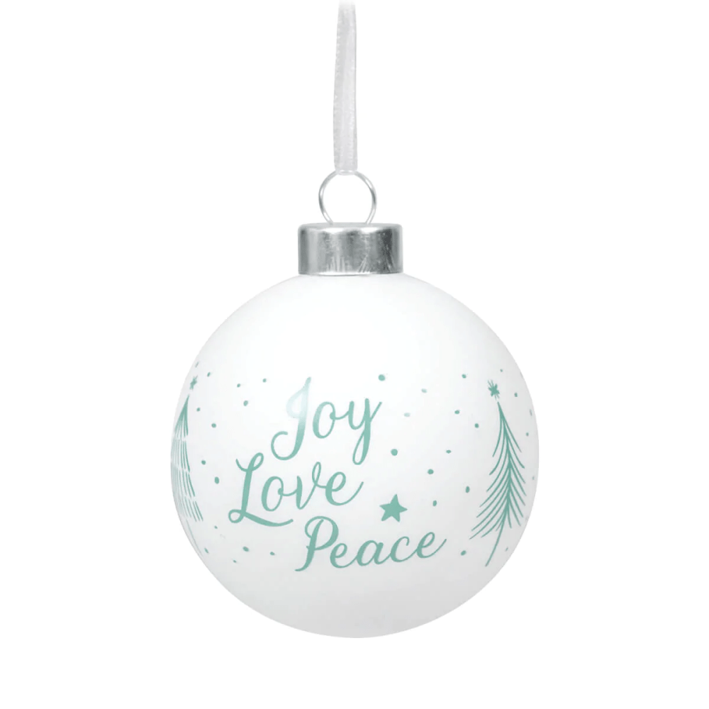 Boule de Noël - Joy Love Peace