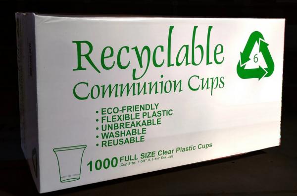 1000 Verres sainte cène plastic reutilisables