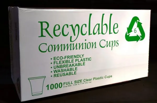 1000 Verres sainte cène plastic reutilisables
