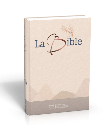 Bible SG21 gros caractères rigide textile beige