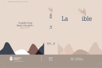 Bible SG21 gros caractères rigide toile matelassée beige