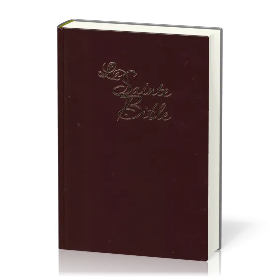 Bible Segond 1910 gros caractères rigide grenat